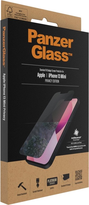 Produktbild PanzerGlass Privacy (1 Stück, Apple iPhone 13 mini)