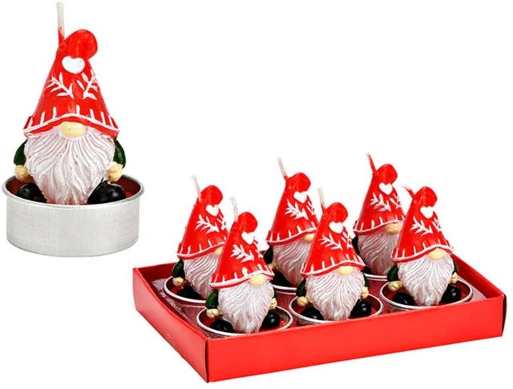 G. Wurm Tealight set gnome (6 pcs.)