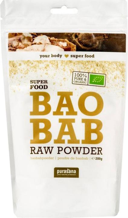 Image du produit Purasana Poudre brute de baobab (200g) (1 pièce(s), Poudre, 200 g)