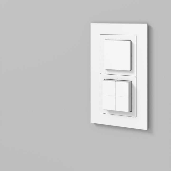 Produktbild Hager pro, UP Funktaster, 4-fach, Weiss, für Philips Hue