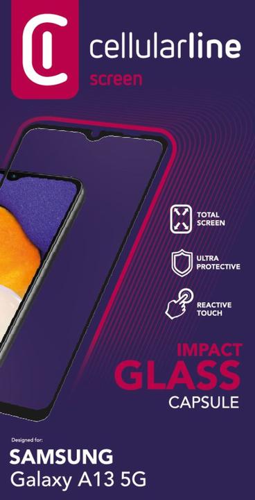 Actual product image Cellularline Impact Glass Capsule - Galaxy A13 (1 pcs., Samsung Galaxy A13 5G)