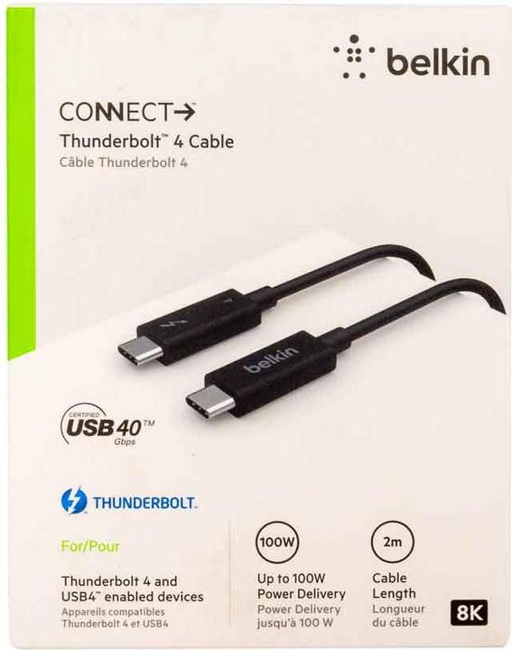 Immagine prodotto Belkin USB C (Thunderbolt 4) - USB-C (Thunderbolt 4) (2 m, USB 4.0)