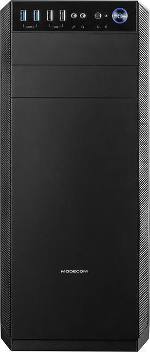 Actual product image Modecom Oberon Pro Midi Tower Black - Midi/Minitower (ATX, mATX, Mini-ITX)