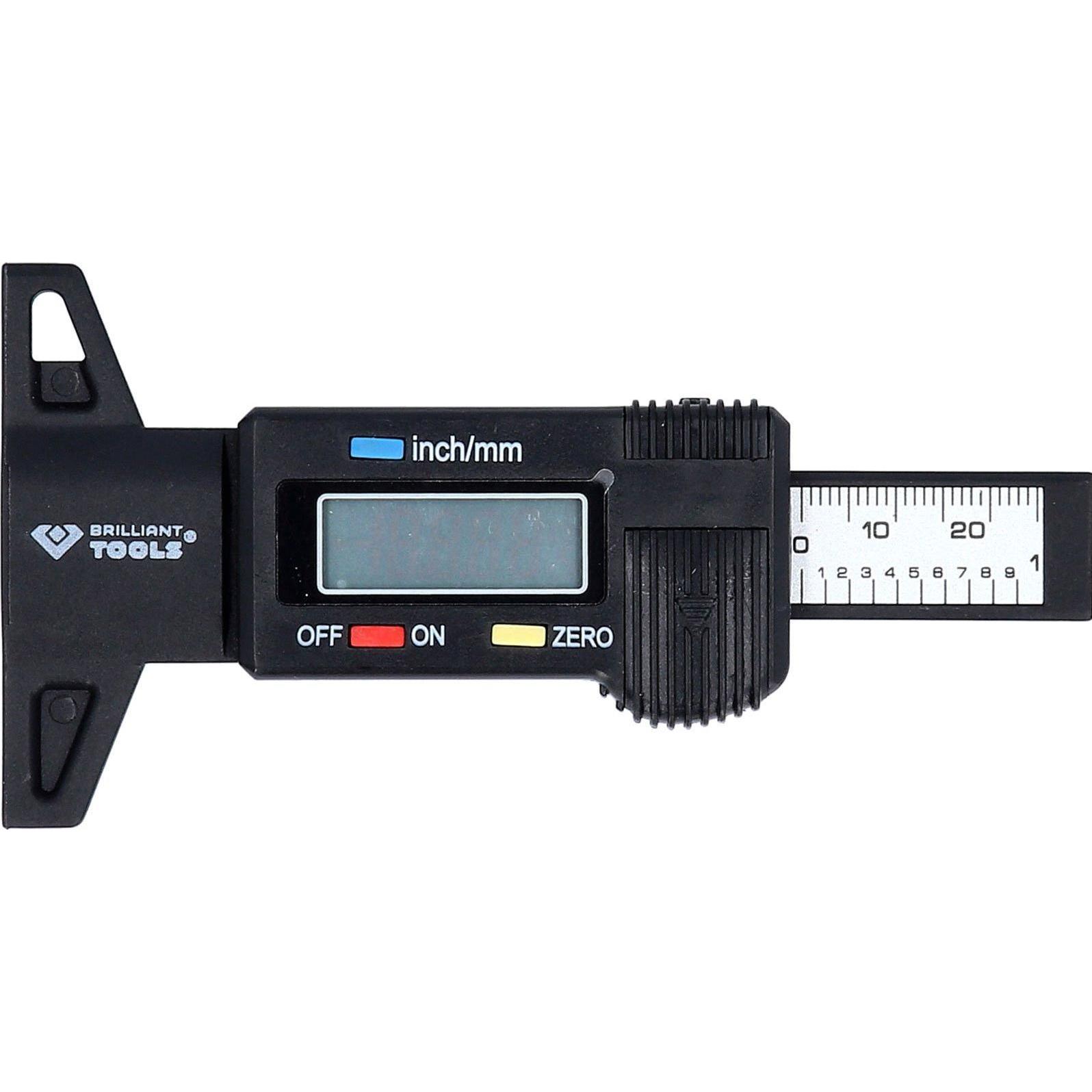 Brilliant Tools, Messlehre, Digitaler-Tiefenmessschieber, 0 - 25 mm (2.50 cm)