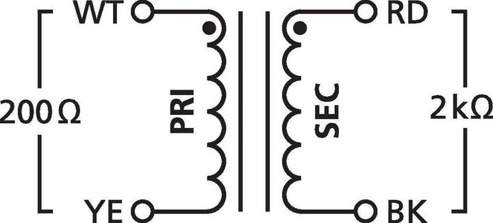 Productafbeelding Contrik Audiotransformator 1:1 voor microfoonsignalen