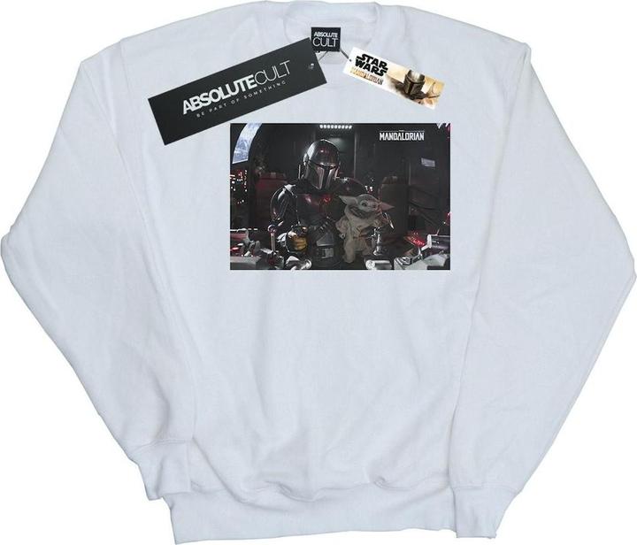 Actual product image Star Wars Mens The Mandalorian Mando And Co-Pilot Sweatshirt (XL)