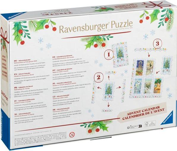 Productafbeelding Ravensburger Kinderpuzzle 54 Teile - Puzzle Advent Calendar