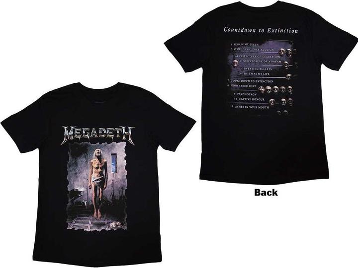 Immagine prodotto Megadeth Countdown Back Print (L)