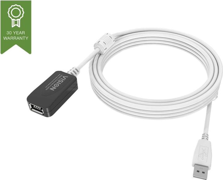 Image du produit Vision Câble d'extension USB 2.0 actif (5 m, USB 2.0)