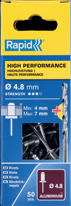 Immagine prodotto Rapid Rivetto universale cieco Ø 4,8 x 10 mm