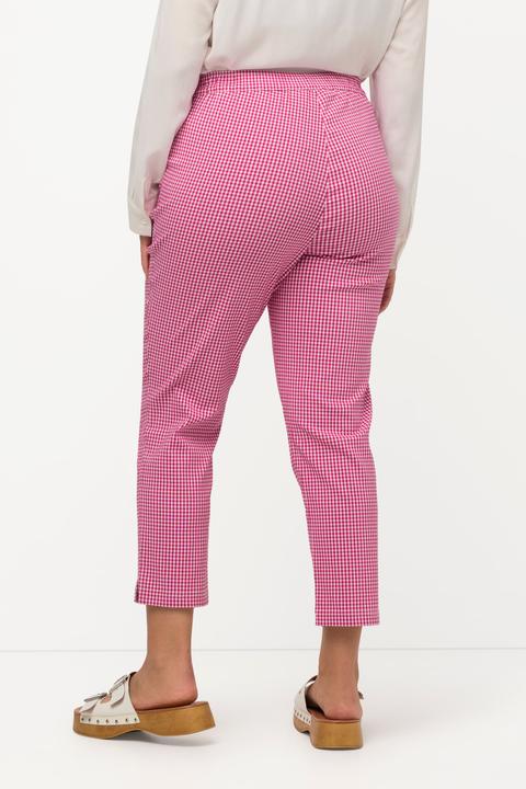 Produktbild Ulla Popken 7/8-Bengalinhose Sienna, Vichykaro, hochelastisch (64)