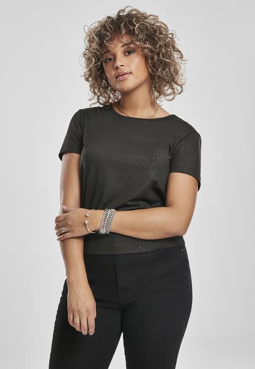 Actual product image Urban Classics Ladies Stretch Pattern Cropped Tee (3XL)