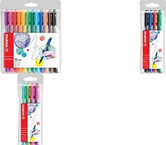 Image du produit STABILO Stylo à fibre optique pointMax (Multicolore, 12 x)