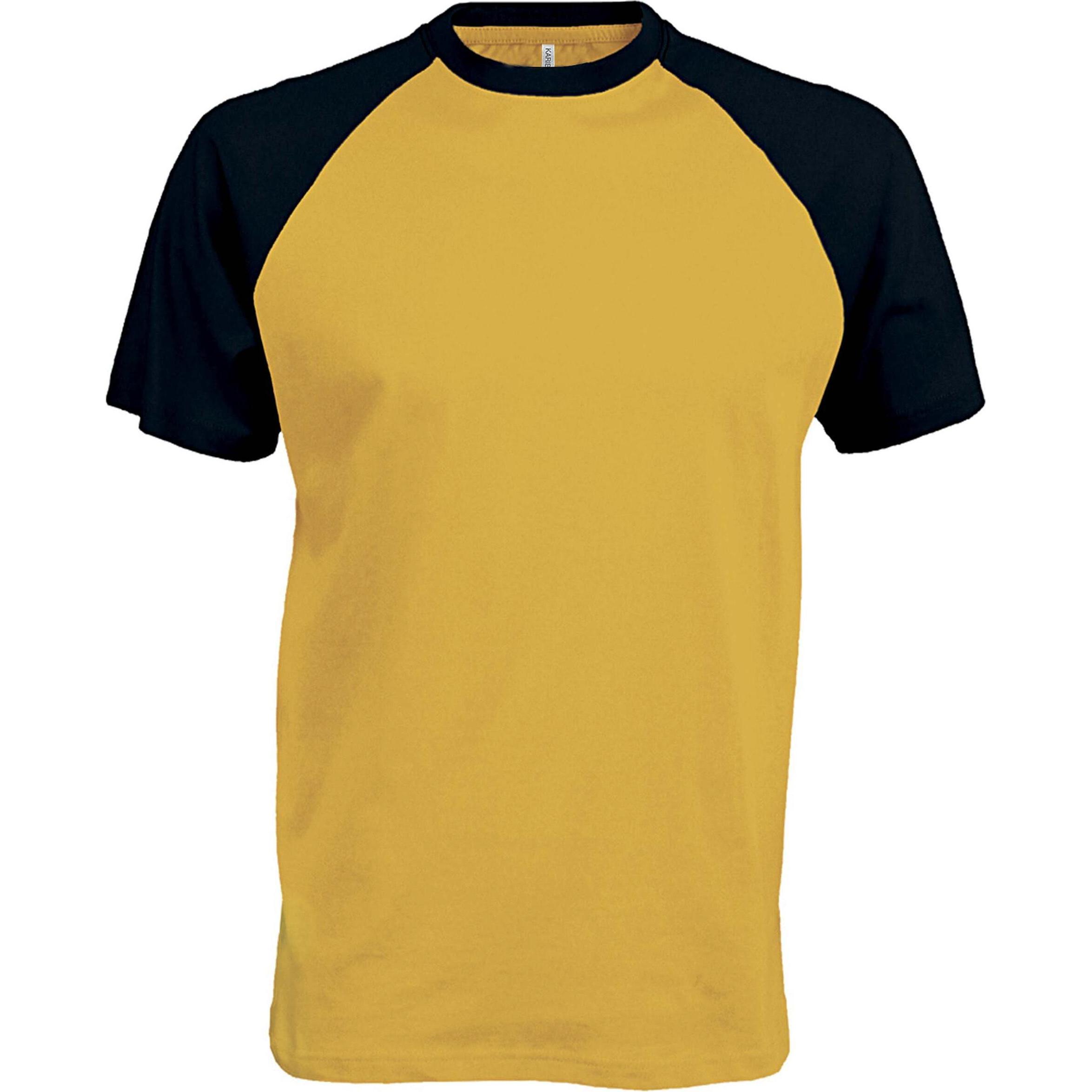Kariban, Herren, Sportshirt, Base Ball (XXL), Gelb, XXL