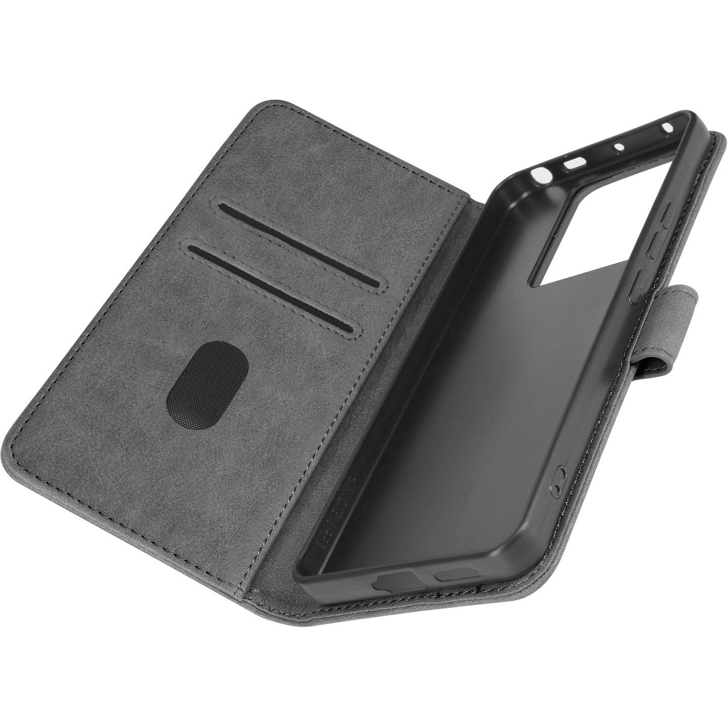 Avizar Chesterfield Wallet Cover Series (Xiaomi Redmi Note 13 Pro), Smartphone Hülle, Grau