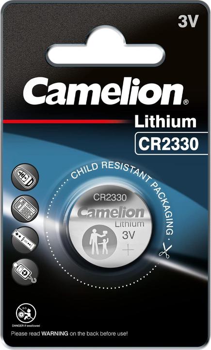 Camelion CR2330C 13001330 Lithium button cells 3 Volt CR2330/ 1 piece 167158 (1 pcs., CR2330, 265 mAh)