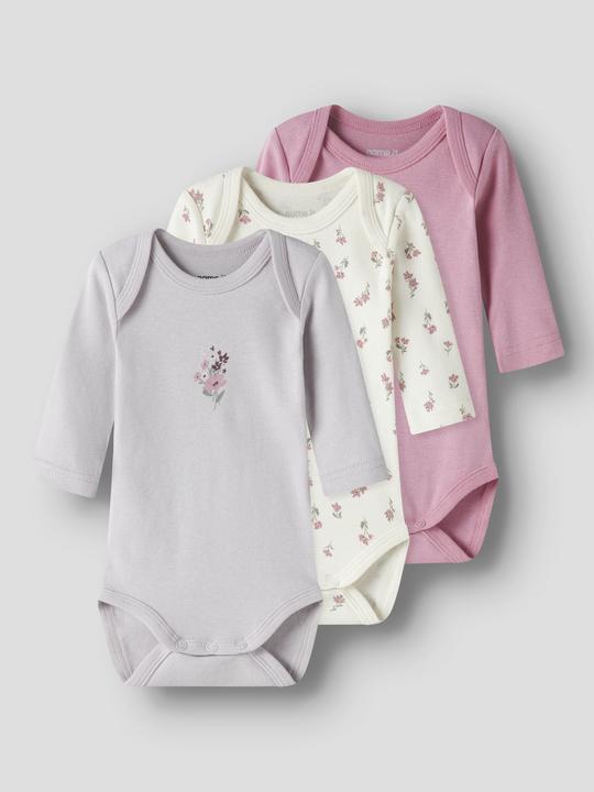 Produktbild Name it Nbfbody 3p Ls Flower Noos (80)