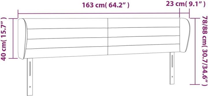 Produktbild vidaXL Nanete (163 x 23 x 88 cm)