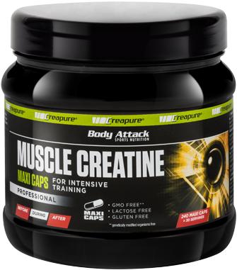 Produktbild Body Attack Muscle Creatine (240 Stück, Kapseln)