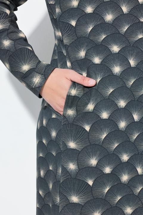 Produktbild Ulla Popken Sweatkleid, A-Linie, Stehkragen, Langarm (54)