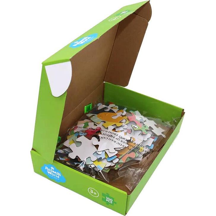 Lean Toys Puzzles für Kinder Tierpuzzle 100 Teile. (100 pezzi)