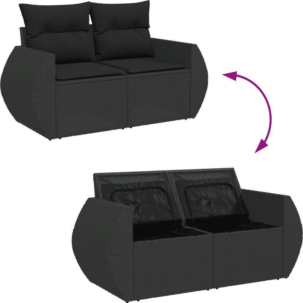 VidaXL, Gartenlounge, 10-tlg. Garten-Lounge-Set mit Kissen