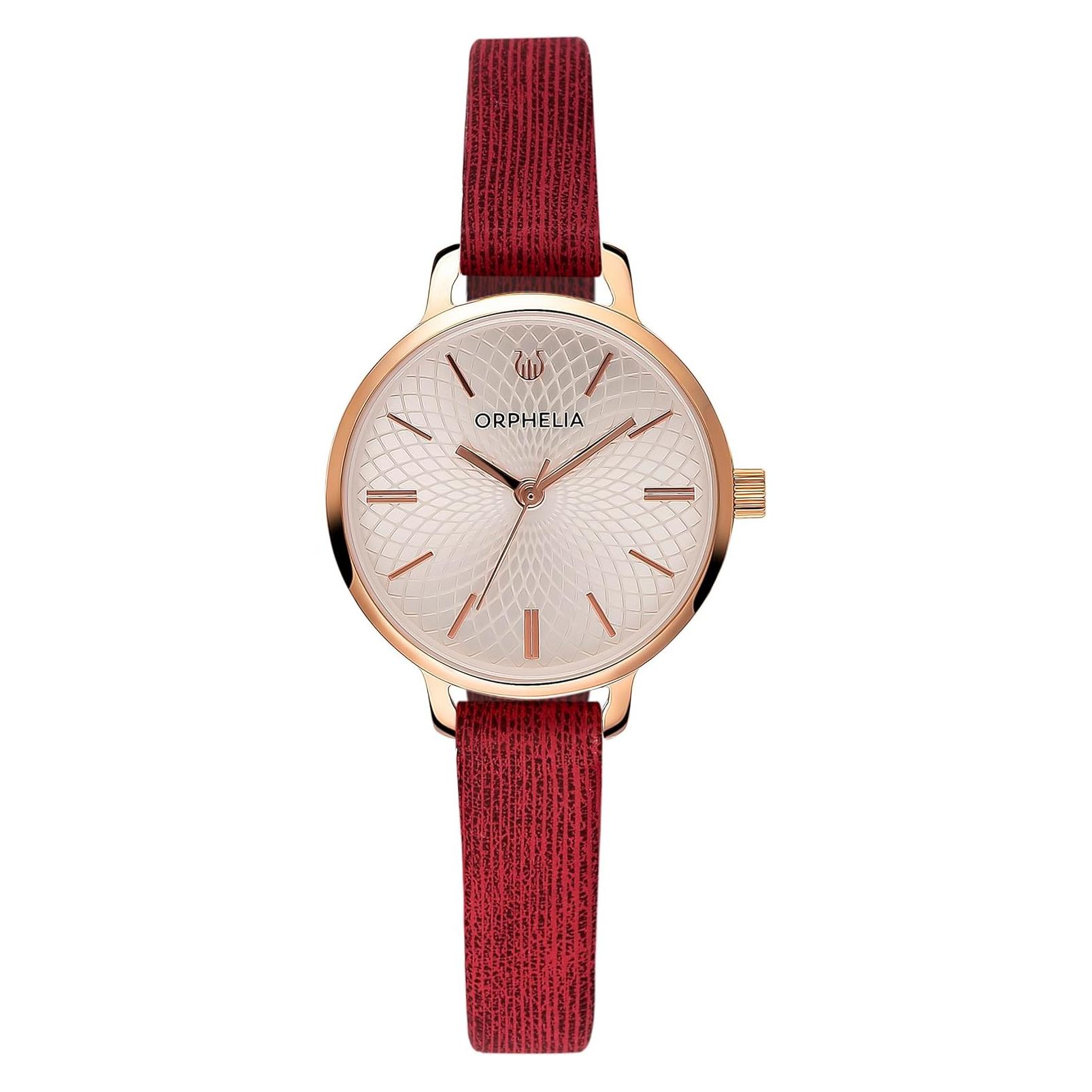 Orphelia, Horloge, Pixi Womens Analogue Quartz Watch, Goud, Rood, Zilver, (Analoog Horloge, 28 mm)