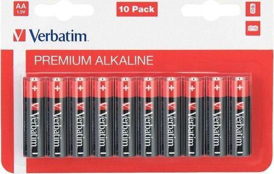 Image du produit Verbatim Pile Alcaline AA (10 pcs, AA / LR6 / LR06 / Mignon / R6 / R14505)