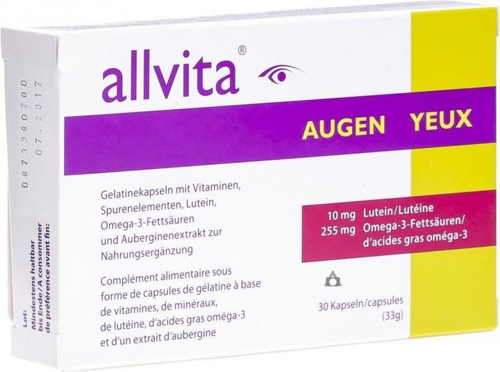 Allvita Augen (30 Caps) (30 Stück, Kapseln, 33 g)