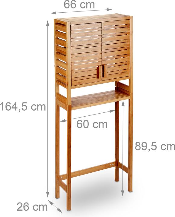 Image du produit Relaxdays Bamboo WC Shelf