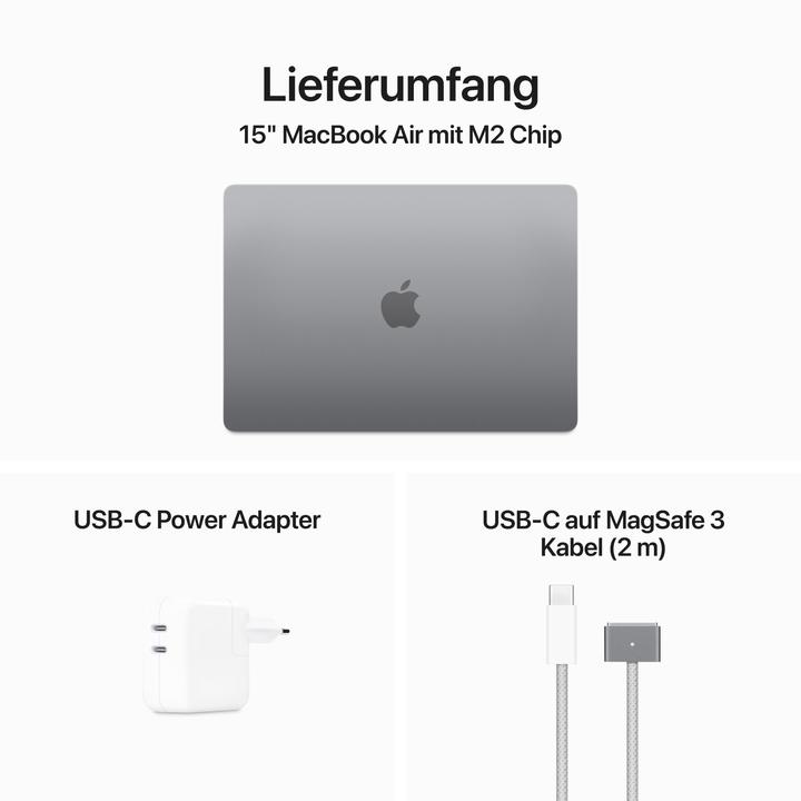 Produktbild Apple MacBook Air – 2023 (15", M2, 16 GB, 1000 GB, DE)