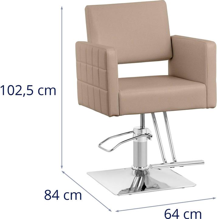 Actual product image Physa Ribbleton Salon Chair with Footrest - seat height 45 - 55 cm - 150 kg - beige