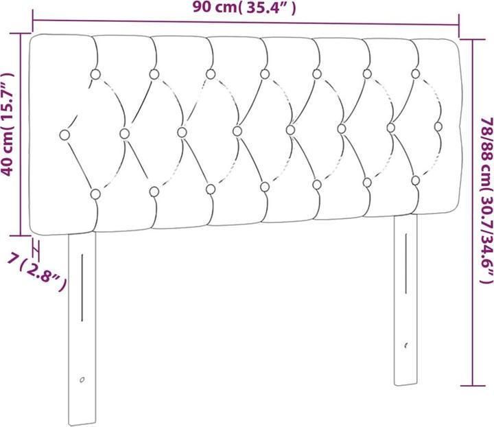 Produktbild vidaXL Jasmine (90 x 7 x 78/88 cm)
