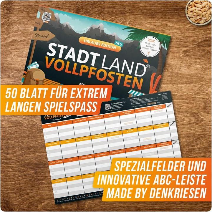 Produktbild Denkriesen Stadt Land Vollpfosten - A4 Block Urlaubs Edition (d) (Deutsch)