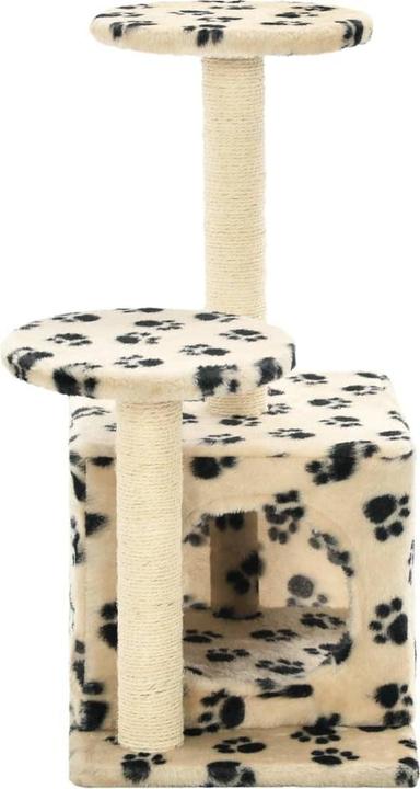Produktbild vidaXL Kratzbaum (60 cm, Grau mit Pfoten-Muster)