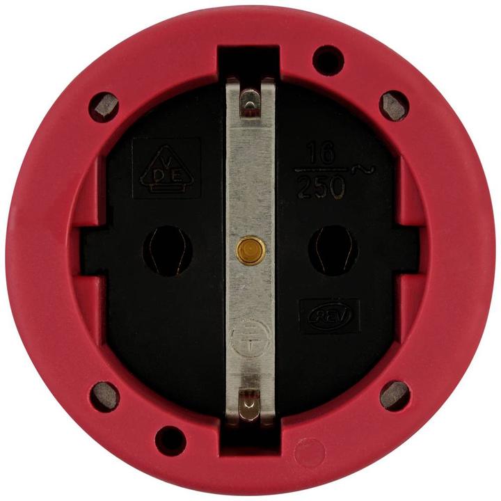 Actual product image REV 0512159555 Protective contact coupling rubber 250 V Dark red IP20