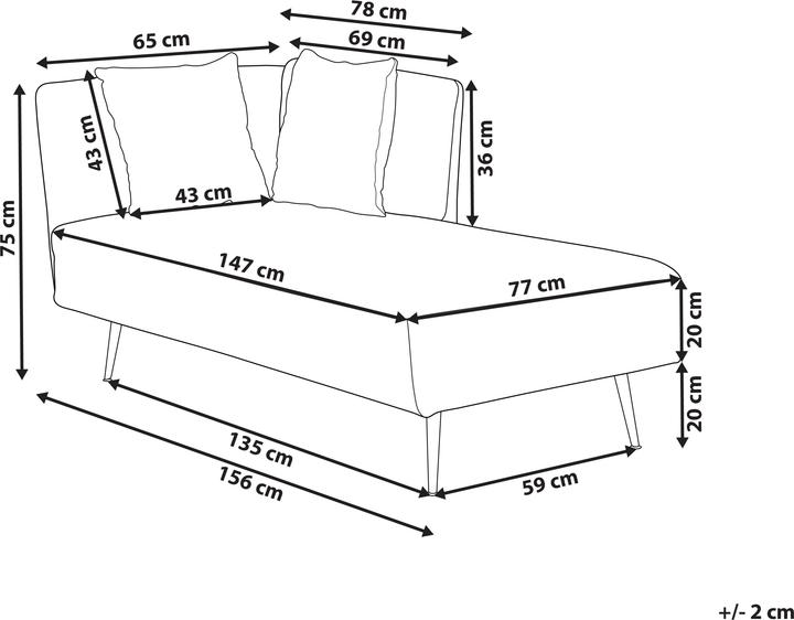 Produktbild Beliani Riom (Recamiere)