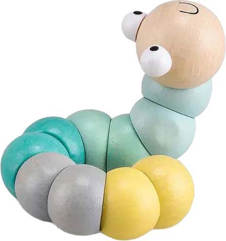 Productafbeelding Bigjigs Holzwurm - Pastell