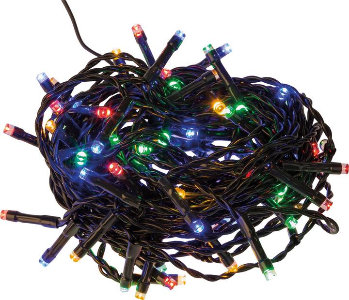 Actual product image Idena LED fairy lights 80 colourful, outdoor and indoor (0.19 m)