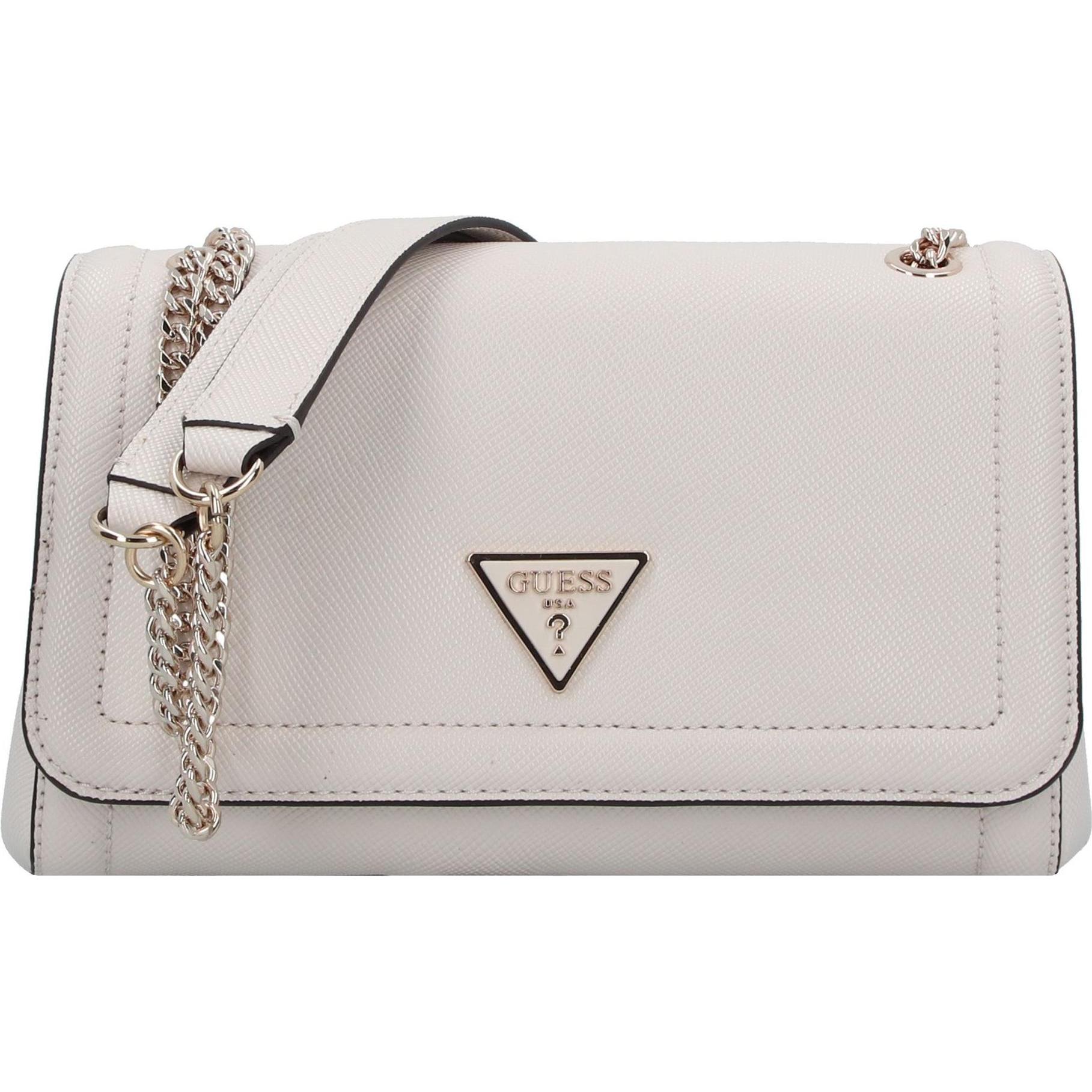 Guess, Handtasche, Noelle Schultertasche 25 cm, Weiss