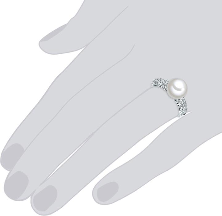 Immagine prodotto Lulu & Jane Donna ottone zirconia cubica conchiglia perla argento - 29447 (54)
