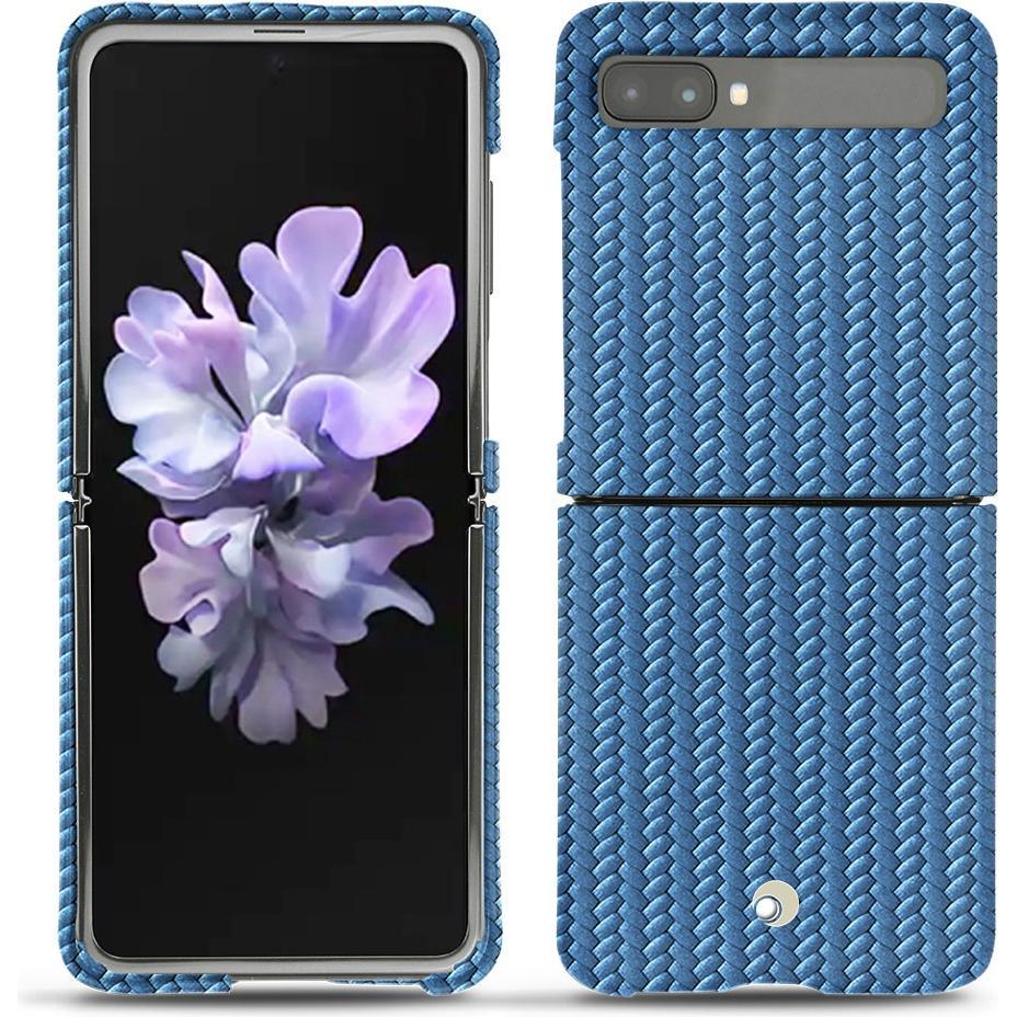 Noreve Lederschutzhülle (Samsung Galaxy Z Flip), Smartphone Hülle, Blau
