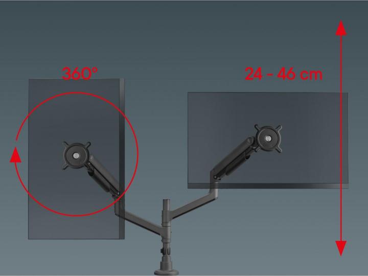 Produktbild One for All One-For-All Monitor Halterung Dynamic Dual Heavy Duty (Tisch, 50", 10 kg)