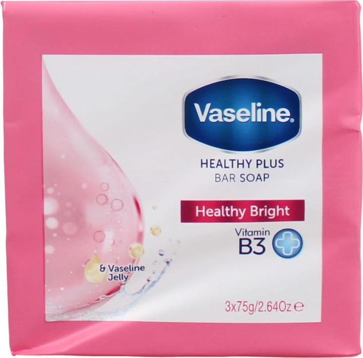 Actual product image Vaseline Healthy Plus Bar Soap Healthy Bright - Solid Soap 3.0g (Hard soap, 75 g)