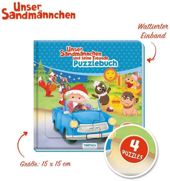 Produktbild Unser Sandmännchen Puzzlebuch mit 4 Puzzle Sandmann (Deutsch, Trötsch Verlag GmbH & Co. KG, 2020)