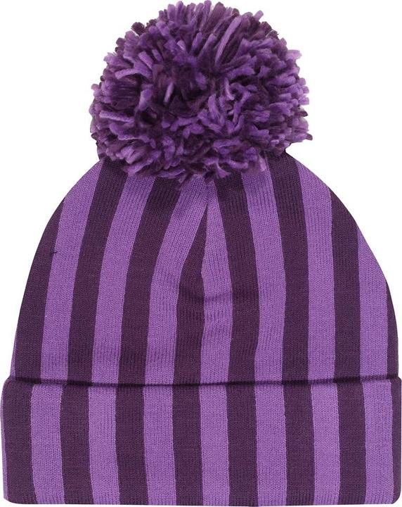 Actual product image Wednesday Unisex Adult Nevermore Stripes Logo Beanie