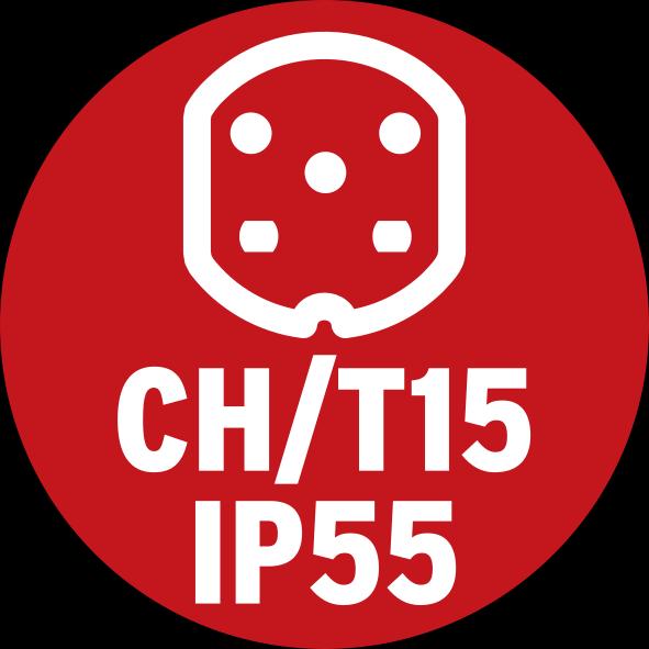 Image du produit Brennenstuhl Boîte d'encastrement T15, 400V/10A Couvercle rouge, Type S0718, IP55 *CH*