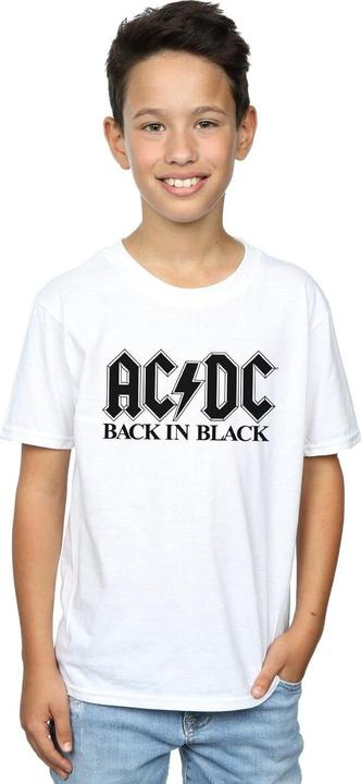 Produktbild AC/DC Jungen Back in Black Logo TShirt (128)