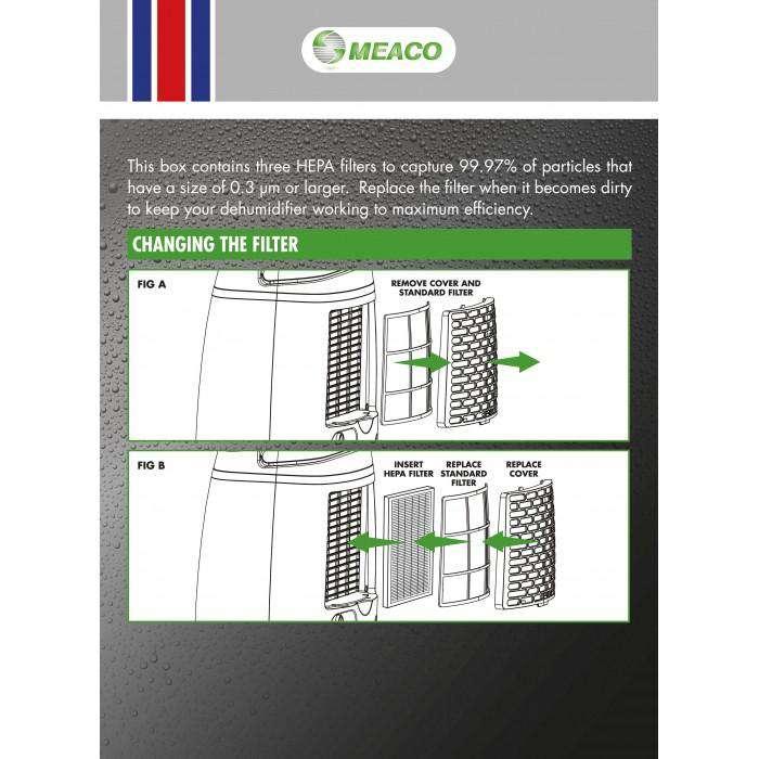 Immagine prodotto Meaco Filtro HEPA 3-pack di 20L a bassa energia (3 x)