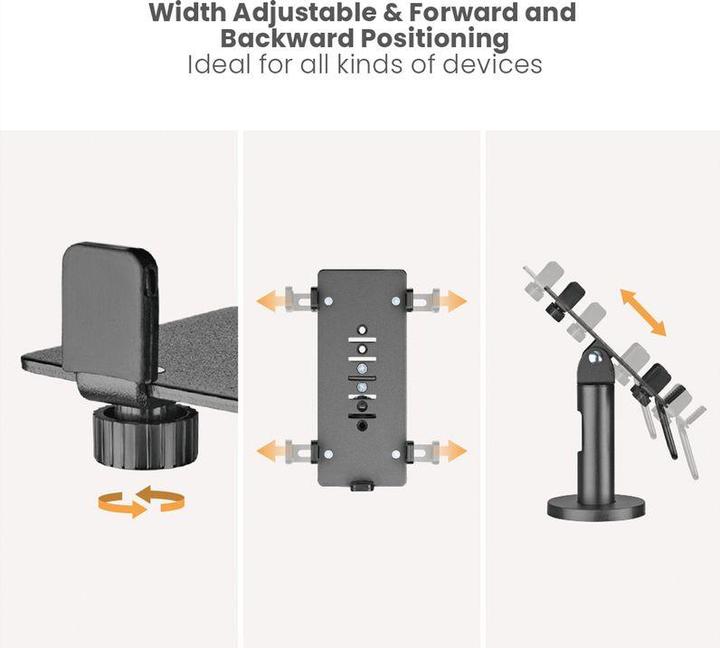 Actual product image Roline Universal, rotatable and tiltable credit card terminal stand (6.54")